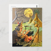 ハロウィーン魔術 ポストカード (正面/裏面)