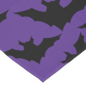 ハロウィーン黒こうもり紫クールスプキー柄 ショートテーブルランナー (コーナー)