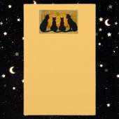 ハロウィーン黒猫の文房具 便箋