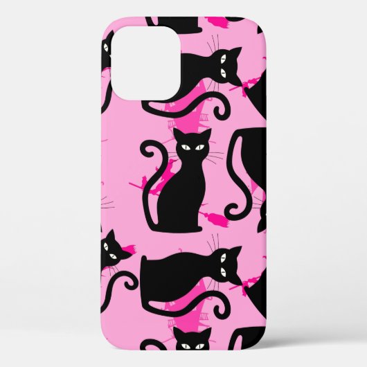 ハロウィーン黒猫ウィッチピンク Case-Mate iPhoneケース (裏面)
