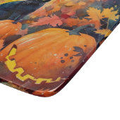 ハロウィーン黒猫カボチャ怖い カッティングボード (角)