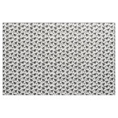 ハロウィーン黒猫シルエットパターン白BG ファブリック (ヤード)