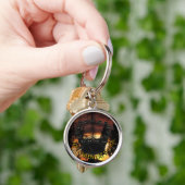 ハロウィーン黒猫パトロールキーチェーン キーホルダー (手)