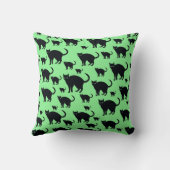 ハロウィーン黒猫ピロー不気味カワイホーム クッション (裏面)