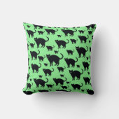 ハロウィーン黒猫ピロー不気味カワイホーム クッション (正面)