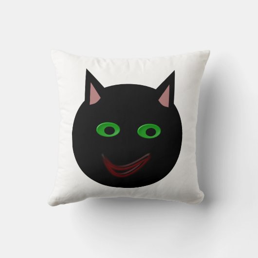 ハロウィーン黒猫枕 クッション (裏面)