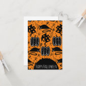 ハロウィーン齧歯類マウスチーズ誕生日パターン カード (正面/裏面インサイチュ)