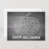 ハロウィーン1の黒板の外観のためのカボチャ シーズンポストカード (正面/裏面)