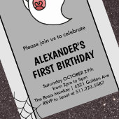 ハロウィーン1回目の誕生日の招待スプークワン幽霊 招待状