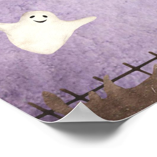 ハロウィーン1回目の誕生日パーティーをスプックするには可愛すぎる ポスター (角)