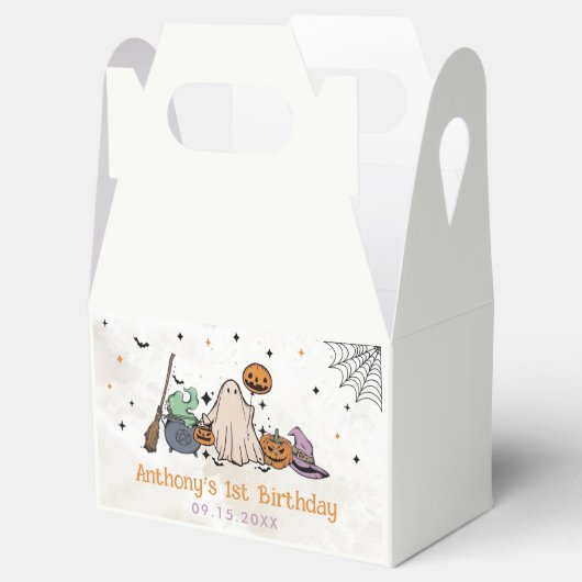 ハロウィーン1回目の誕生日パーティー フェイバーボックス (オープン)