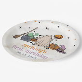 ハロウィーン1回目の誕生日パーティー ペーパープレート (アングル)