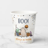 ハロウィーン1回目の誕生日パーティー 紙コップ (正面)
