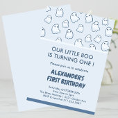 ハロウィーン1歳の誕生日のスプコタクタクのブー 招待状