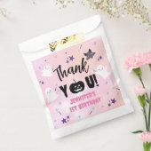 ハロウィーン1歳の誕生日パーティーピンクの女の子かわいい不気味 フェイバーバッグ (封をした状態)