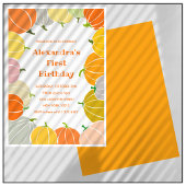 ハロウィーン1歳の誕生日招待状10月の子供 招待状