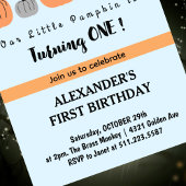 ハロウィーン1歳の誕生日招待状10月の子供 招待状