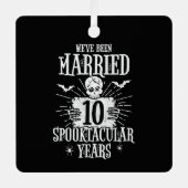 ハロウィーン10周年結婚記念 メタルオーナメント (正面)