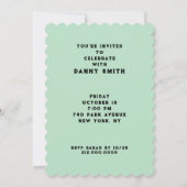 ハロウィーン10月バースデーパーティ招待状 招待状 (裏面)