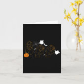 ハロウィーン10月31日ろう者ミュートサイン言語1 カード (黄色い花)