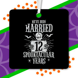 ハロウィーン12結婚周年 メタルオーナメント