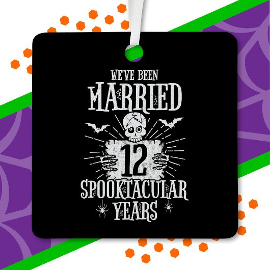 ハロウィーン12結婚周年 メタルオーナメント