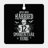 ハロウィーン12結婚周年 メタルオーナメント (正面)
