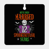 ハロウィーン12結婚周年 メタルオーナメント (裏面)