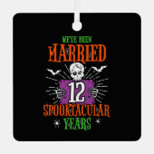 ハロウィーン12結婚周年 メタルオーナメント (正面)