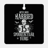 ハロウィーン15結婚周年 メタルオーナメント (裏面)