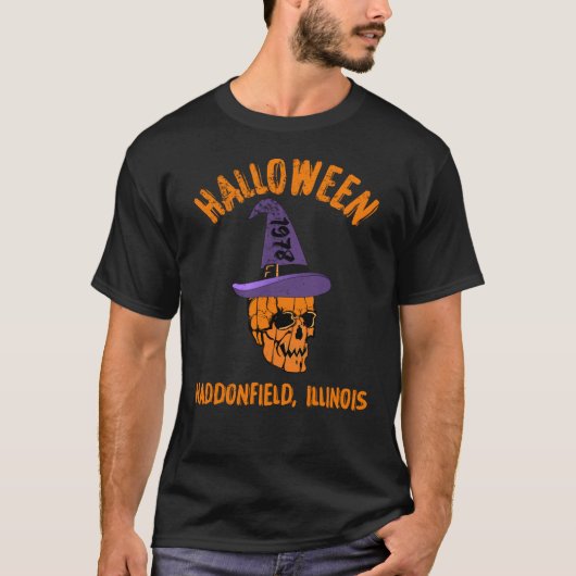ハロウィーン1978ハドンフィールド，イリノイ Tシャツ (正面)