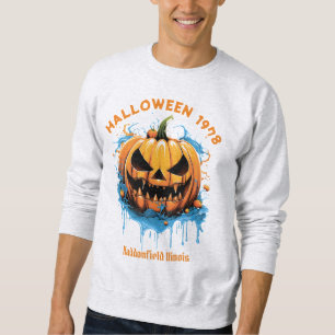 ハロウィーン1978ホリデーパンプキ不気味ンハドンフィールド スウェットシャツ