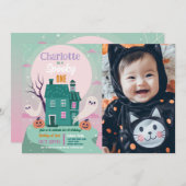 ハロウィーン1stフォト幽霊ハウスパーティー 招待状 (正面/裏面)