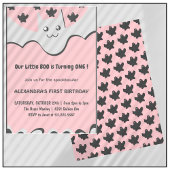 ハロウィーン1st誕生日の招待幽霊リトルブー 招待状