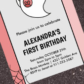 ハロウィーン1st誕生日招待状幽霊ブー 招待状