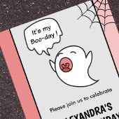 ハロウィーン1st誕生日招待状幽霊ブー 招待状