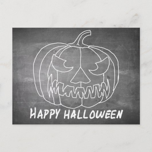 ハロウィーン2の黒板の外観のためのカボチャ シーズンポストカード (正面)