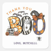 ハロウィーン2回目の誕生日ありがとう スクエアシール (正面)