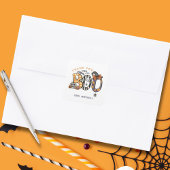 ハロウィーン2回目の誕生日ありがとう スクエアシール