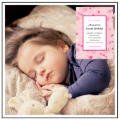 ハロウィーン2回目の誕生日の招待スプークピンク 招待状