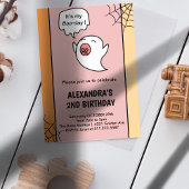 ハロウィーン2回目の誕生日の招待状かわいい 招待状