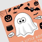 ハロウィーン2回目の誕生日の第二の私たちの小さなブー 招待状