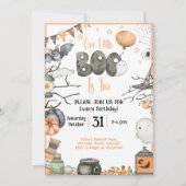 ハロウィーン2回目の誕生日わたしたちの小さなブーは2 招待状 (正面)