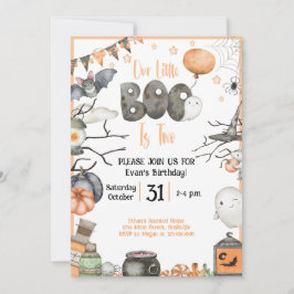 ハロウィーン2回目の誕生日わたしたちの小さなブーは2 招待状