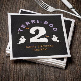 ハロウィーン2回目の誕生日テリブブトワ幽霊ゴシック スタンダードカクテルナプキン