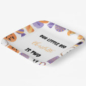 ハロウィーン2回目の誕生日パーティー「Our Little Boo」 ペーパープレート (傾斜あり)