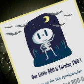 ハロウィーン2回目の誕生日招待状かわいい子供へ 招待状