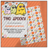 ハロウィーン2回目の誕生日招待状かわいい幽霊 招待状