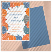 ハロウィーン2回目の誕生日招待状カボチャ少年 招待状