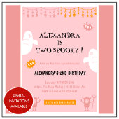 ハロウィーン2回目の誕生日招待状スポオクタキュラー 招待状
